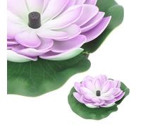 Veemoon Solar Pool Fountain Lotus-Style Fountain for Garden Landscape Water Pool Solar-Powered Floating Design Automatic Operation Quiet Pump Noise under 45Db for Outdoor Water Decoration