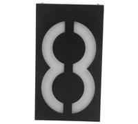 Veemoon Solar Powered Number Sign Weatherproof Illuminated Address Plaque for Outdoor Use Durable Easy to Install Solar Door Light for Home