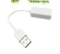 Veemoon Sound Card Adapter and LED Indicators USB 2.0 with Virtual 7.1 Channel Effect Plastic Mini External Sound Card with Cable White for Notebook and Laptop Speaker Box