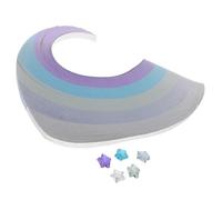 Veemoon Sparkly Star-Shaped Origami Paper Strips in Assorted Colourful Paper for DIY Crafts, Travelfriendly Design to Inspire Creativity, for Family Bonding Activities Or on The Go