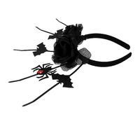 Veemoon Spider Headband Halloween Costume Gothic Hair Accessories for Women Day Dead Headpiece Flower Headband for Halloween Party