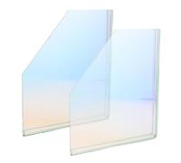 Veemoon Splash Guard for Wetroom Water Barrier and Spill Prevention Self-adhesive Acrylic for Bathtub and Sink Water Spout Cover with Splash Protection, Bathroom Corner Baffle