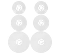 Veemoon Spool Pin Cap Set for Sewing Machine and Embroidery Machine, White Plastic, 6pcs, Small Medium Large, Easy Replacement, Home and Commercial Use