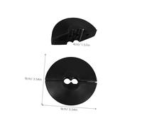 Veemoon Spring-Driven Rubber Hose Ball Stopper for 1/4" Air Hose Reel Adjustable Dual Tube Bumper for Auto Retractable Rewind Reel Accessories