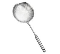 Veemoon Stainless Steel Colander Scoop Slotted Ladle for Frying Oil Straining and Hot Pot Serving Kitchen Strainer Spoon for Vegetables Meat Noodles and French Fries