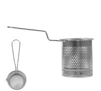 Veemoon Stainless Steel Hot Pot Food Strainer Spoon with S Hook Handle, Magnetic-Free Kitchen Filter Spoon for Pasta, Noodle and Vegetable Draining, Suitable for Hot Pot Cooking and Food