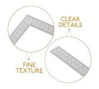 Veemoon Stainless Steel Right Angle Carpenter Square Ruler Shaped Woodworking Measuring Tool for Framing Geometry Construction Industrial-grade Woodworker Marking Instrument