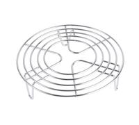 Veemoon Stainless Steel Round Steam Rack Stand with Raised Legs Multifunctional Steaming Holder for Pressure Cooker and Household Cooking Non-scratch Cooking Rack