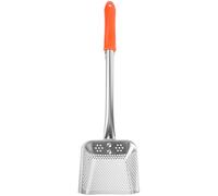 Veemoon Stainless Steel Skimmer Ladle with Premium Fine Mesh Strainer, Practical Design to Protect from Scald, for Frying and Cooking in Kitchen