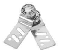 Veemoon Stainless Steel Sliding Door Pulley Pair Axle Heavy Duty Angled Roller with Steel Ball Bearings for Quiet Operation and Smooth Movement Industrial and Warehouse Settings
