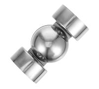 Veemoon Stainless Steel Stair Railing Angle Elbow Connector with Easy Installation and Comfortable Touch, Silver Handrail End Caps Suitable for Staircase Styles Indoor Use