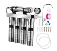 Veemoon Stainless Steel Tap Filter Drinking Water Filtration System Under-Sink Ultrafiltration House Filter 1-Set for Kitchen Direct Drinking