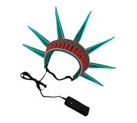 Veemoon Statue of Liberty Light-Up Headband for Women, Glow Costume Accessory, Patriotic July 4Th Party Headpiece, Dress Up Crown for Independence Day Celebration