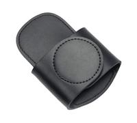 Veemoon Stethoscope Holder PU Leather Case with Hip Clip for Nurses and Physicians, Portable Stethoscope Storage Cover, Black, Medical Diagnostic Accessory