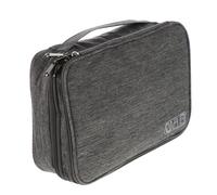 Veemoon Storage Bag Data Cable Finishing Bag Three-Layer Design 300D Cation Waterproof Multipurpose Earphone Container Protect Headphones Storage of Small Wires for Vacation and Home