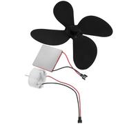 Veemoon Stove Fan Motor Replacement Kit with Thermoelectric Power Generation Sheets and Aluminium Alloy Blades Lightweight and Easy Replacement for Wood Stoves and Fireplace Fans
