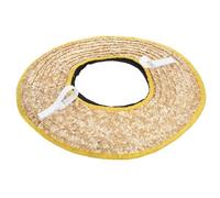 Veemoon Straw Sun Shade Hard Hat Visor with Removable Cap Cover for Workers, Full Brim Sun Protection, Simple Design Hard Hat Accessory for Outdoor Work Random Color