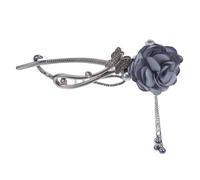 Veemoon Stylish Flower Hair Claw Clip Elegant Alloy Retro Hairpin for Asian Hairstyles Comfortable Non Slip Design for Weddings Parties Daily Wear Sophisticated Hair Jewelry