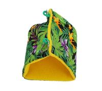 Veemoon Summer Sunshade 1 Bird Nest Parrot Bed Tropical Rainforest Printed Hanging Pet Hanging Hammock Cloth Green Beautiful and Decorative Bedside Stairs Bird Accessories