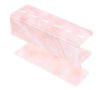 Veemoon Surgical Tweezer Display Rack Lash Tech Essentials Stylish Marble Pattern Compact Organizer