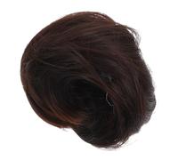 Veemoon Synthetic Hair Bun Wig Hair Plate Tool for Easy Updos High Temperature Chignon Hairpiece Chocolate Color for Daily Wear and Special Occasions