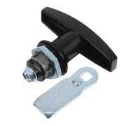Veemoon T-Handle Box Lock Keyless Cam Latch for Electrical Panel Cabinets Rv Cabinet Door Replacement Black Cam Lock for Filing and Toolbox