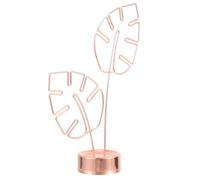 Veemoon Table Photo Clip Note Clamp Stainless Steel Leaf Shape Base Simple Lovely Decorative Practical Photo Display Holder Stand for Engagement Party Decorations and Home