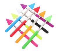 Veemoon Teaching Indicator Pole Teacher Stick 8Pcs Extendable Pointing Sticks for Classroom Creative Whiteboard Reading Guide Tool for Teachers Students