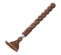 Veemoon Telescoping Back Scratcher with Wood and Metal Construction Retractable Long Handle Itch Relief Tool for Adults and Elderly Portable Self-Care Scratching Stick for Comfortable Use