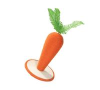 Veemoon Thick Base Carrot Shaped Cat Scratching Board with Post Cat Claw Grinding Pet Supplies to Protect Furniture and Reduce Loneliness