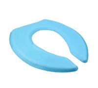 Veemoon Thick EVA Toilet Seat Cushion Pedestal Pan Cover Breathable Bathroom Mat Soft Warm Reusable Blue U-Shaped Seat Pad for Winter Use