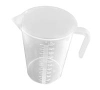 Veemoon Thickened 1000ml Aquarium Scale Measuring Cup with Markings Water Changing and Fish Feeding Tool for Household Fish Tanks White Plastic Tank Accessory