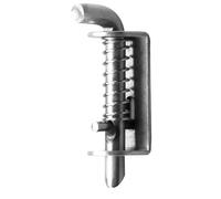 Veemoon Thickened Stainless Steel Spring Bolt Latch for Securing Gates and Doors Sturdy Silver Hasp Heavy Duty Security Door Lock for Pet Cage