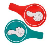 Veemoon Thumbs up Thumb down Voting Paddle Signs Portable Handheld Foam Board Comfortable Touch Practical Classroom Accessory for Teacher Judging