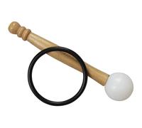 Veemoon Tibetan Singing Bowl Mallet Set Produces Accurate Knocking Sound with Rubber Ring, Wooden and Rubber Material, Easy to Carry for Meditation and Relaxation