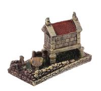 Veemoon Tiny Resin House Tiny Fairy Cottage House for Miniature Garden Decoration Adorable Cartoon Style for Scene Layout and Desktop Ornament