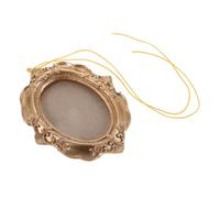 Veemoon Tiny Vintage Resin Christmas Tree Hanging Picture Frame Ornaments for Festive Home Decor Mini Photo Display with Easy Wall Mount Compact Holiday Decoration