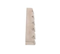Veemoon Titanium Alloy Bass Nut Silver Colour Pre-slotted Flat Bottom Design Provides String Stability and Ergonomic Comfort for 5-string Electric Bass Guitar for Stage and Studio Use