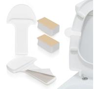 Veemoon Toilet Seat Lid Lifter Handle ABS Wide Applicability Accessory for Easy Opening and Closing 2 Pcs for Public Bathrooms and Homes