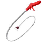 Veemoon Toilet Snake Dredging Tool, Pickup Tool with Open and Grip Claws, Stainless Steel Abs, 51 Inch, for Sewers and Kitchen, Catch Hair and Grab Small Items in Narrow Spaces