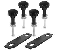 Veemoon Traction Board Bracket Kit, Recovery Equipment Bracket with Aluminum Alloy Hardware, off Road Roof Rack Mounting for Transporting Equipment and Adventures