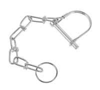 Veemoon Trailer Hitch Pin with Chain Heavy Duty Steel 6mm Safety Coupler Locking Pin for Trailer Coupler Secure Fastening