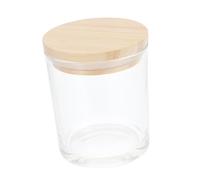 Veemoon Transparent Frosted Glass Candle Cup Empty Wax Container for DIY Candle Making for Crafting Home Decor and present Presentations