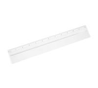 Veemoon Transparent Plastic Straight Ruler with Magnifying Scale for Precise Measuring and Drawing Lightweight Office Supply Tool for Students Architects and Teachers