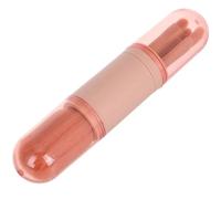 Veemoon Travel Makeup Brush Set for Women 4in1 Portable Artificial Fiber Brushes with Cover Multiuse for Travel on The Go Touchups