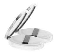 Veemoon Travel Powder Case and Powder Container 2Pcs 5G Portable Refillable Empty with Elastic Mesh Strainer for Makeup Storage and-The-Go Use