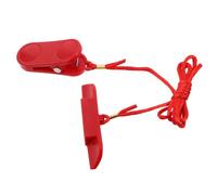 Veemoon Treadmill Stop Accessories Kit Emergency Button Safety Key Red Abs Wear Resistant Material Universal Compatibility Prevents Accidental Detachment for Exercise Machines