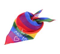 Veemoon Triangle Rainbow Dog Scarfs Small Dog Accessories Rainbow Pride Pet Scarf Versatile Machine Washable Accessory Casual Outings Special Occasion