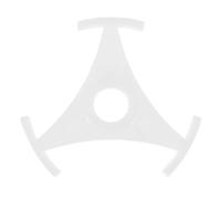 Veemoon Triangle Vinyl Record Adapter for Turntable Professional Plastic Centre-hole Adaptor Sturdy Environmental Protection Accessory for Vinyl Record Player