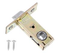Veemoon Tubular Mortice Latch with Screw 40mm Center Hole Stainless Steel Door Lock Accessory for Internal Lever Handles Mechanical Latch for Sliding and Passage Doors
